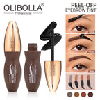 OLIBOLLA 4-Color Peel-Off Eyebrow Tint, Semi-Permanent Brow Gel.