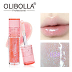 OLIBOLLA Glossy Shimmer Multi-color Lip Glaze Non-stick Cup Lip Oil