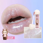 Labubu Shimmer Glow Lip Gloss, Long-Lasting, Easy to Apply, Hydrating Plump Lips