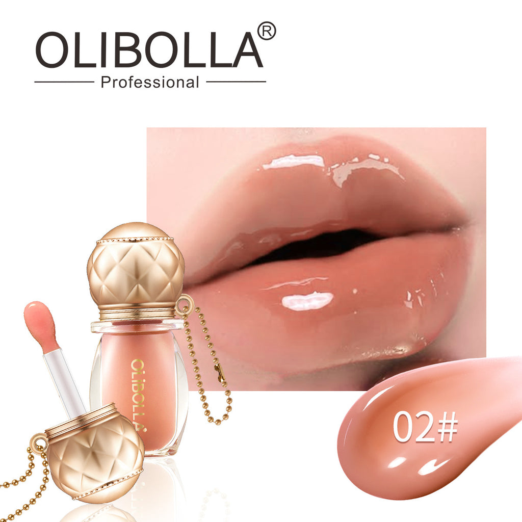 OLIBOLLA Retro Round Lip Gloss 6 Colors Hydrating Plumping