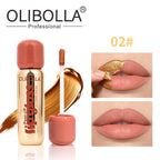 OLIBOLLA Matte Gold Peel-off Lip Liner Gloss Waterproof Long-lasting