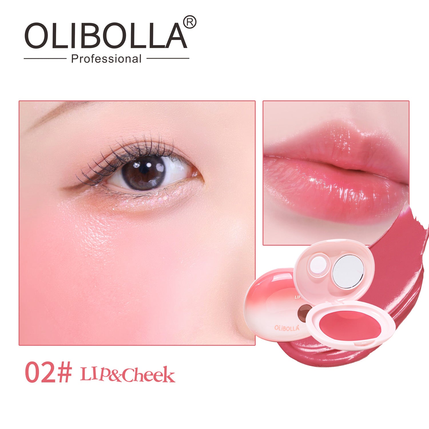 OLIBOLLA 2-in-1 Blush & Lip Cream Dual Use