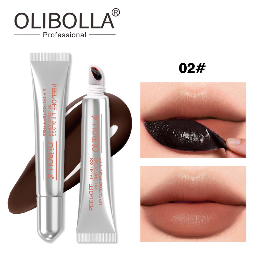 OLIBOLLA Peel-off Lip Tint Waterproof Long-lasting Matte Lip Gloss