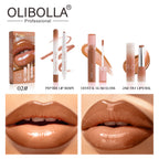 Lip Makeup Set: Lip Liner + Hydrating Lip Glaze + Mirror Lipstick, 3 Pieces