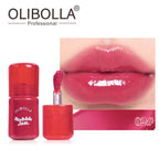 OLIBOLLA Pearlescent Mirror Lip Gloss Easy Color Payoff Non-stick Cup Lip Makeup
