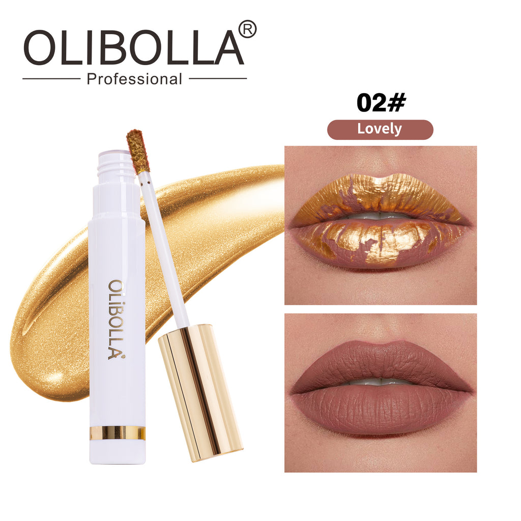 24K Gold Peel-off Lip Mask Tint Long-lasting Non-stick Lip Glaze