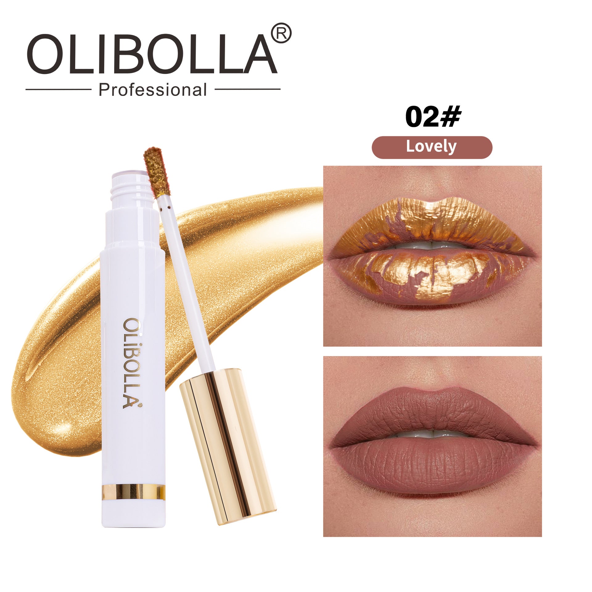 24K Gold Peel-off Lip Mask Tint Long-lasting Non-stick Lip Glaze