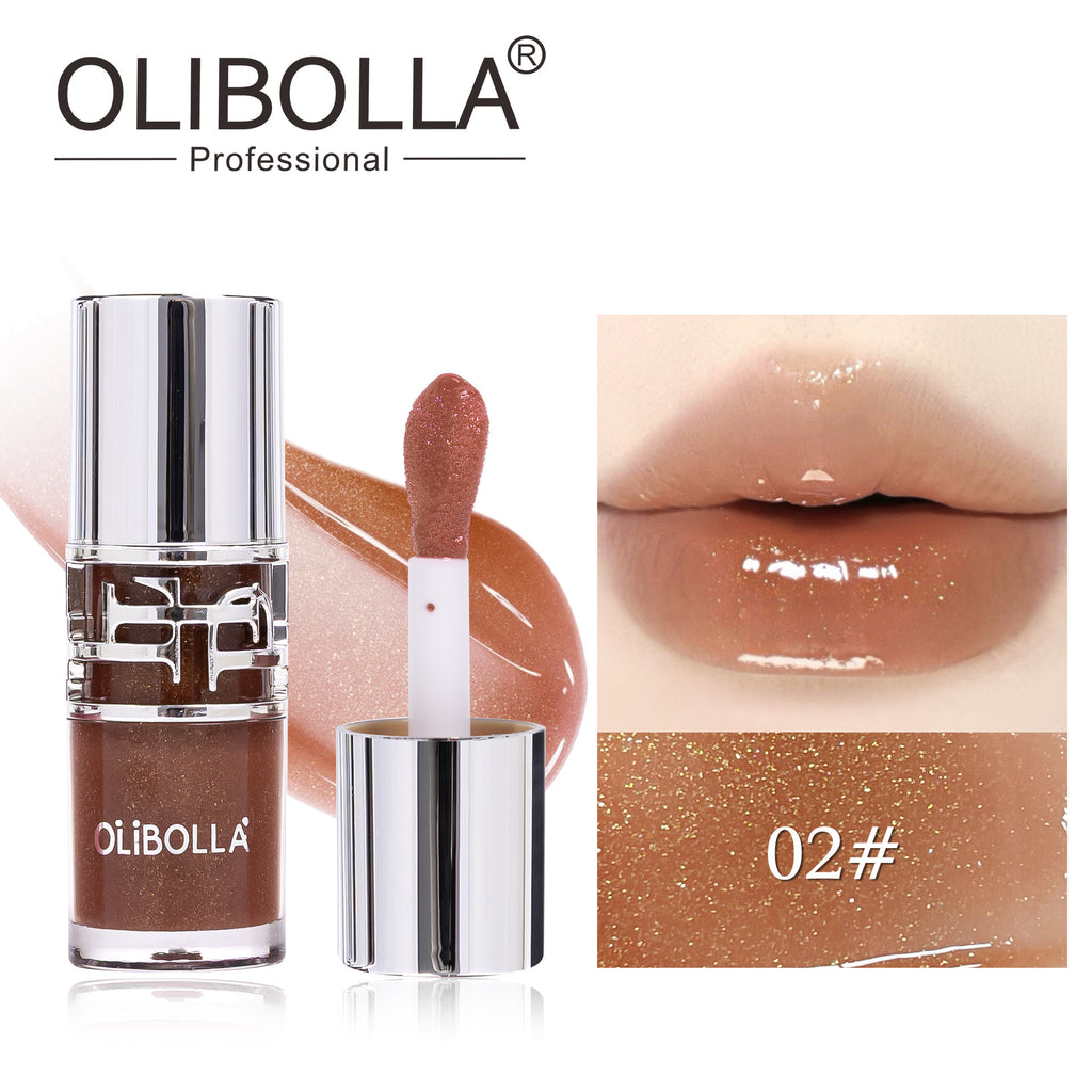 Shimmering Mirror Lip Glaze, Glossy Jelly Lip Tint