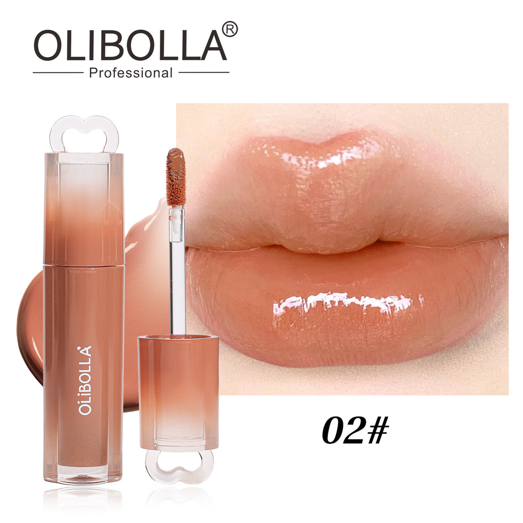 OLIBOLLA Mirror Gloss Lip Glaze Non-stick Liquid Lipstick