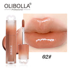 OLIBOLLA Mirror Gloss Lip Glaze Non-stick Liquid Lipstick