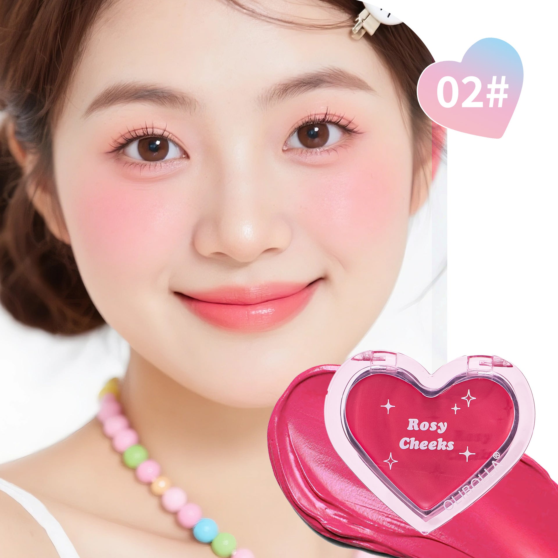 OLIBOLLA Hydrating Blush Cream Dual Use for Lips and Cheeks