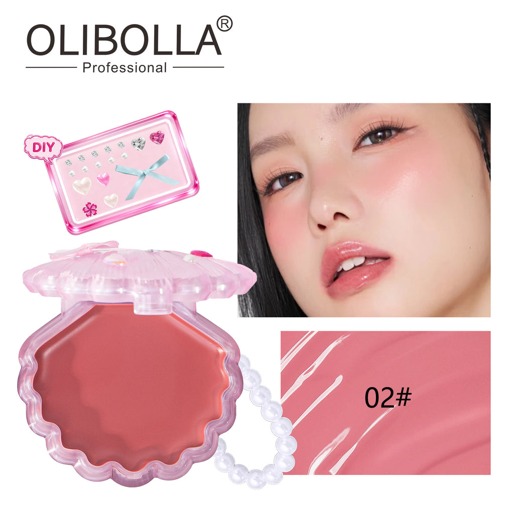 OLIBOLLA Shell Blush Balm, Multi-Use Lip & Cheek