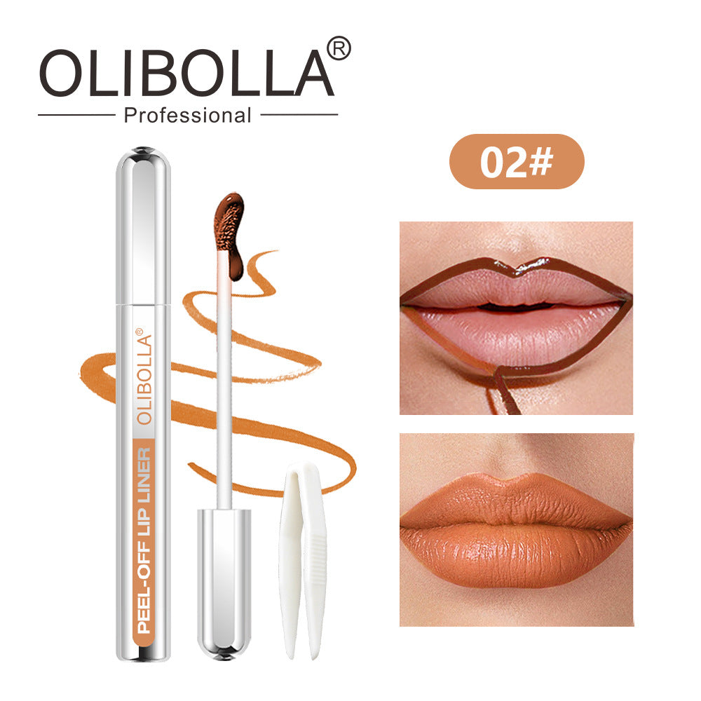 OLIBOLLA 5 Colors Peel-off Lip Liner Matte Waterproof Lip Gloss
