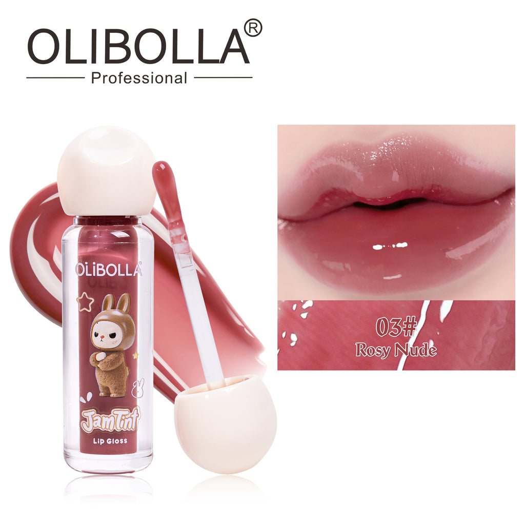Labubu Glossy Moist Lip Gloss Easy Color Long Lasting Lipstick