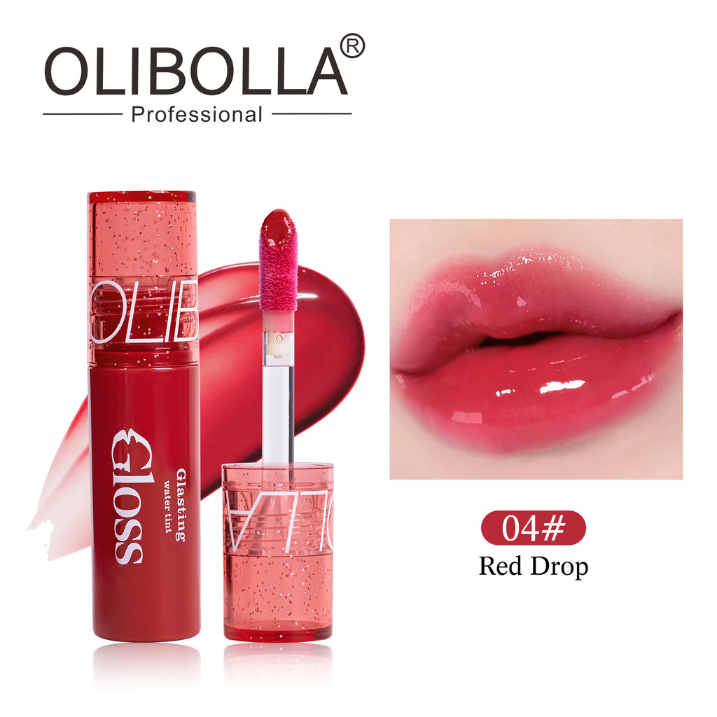 OLIBOLLA Glowing Mirror Lip Gloss Large Brush Natural Look Lipstick