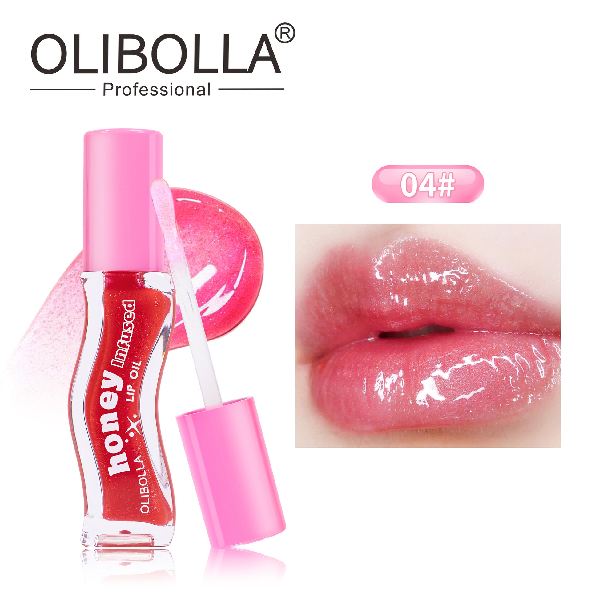 OLIBOLLA Crystal Mirror Jelly Lip Oil Non-stick Cup Lip Gloss