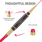 OLIBOLLA 24 Colors Double-ended Lipstick Liner Shimmer Waterproof