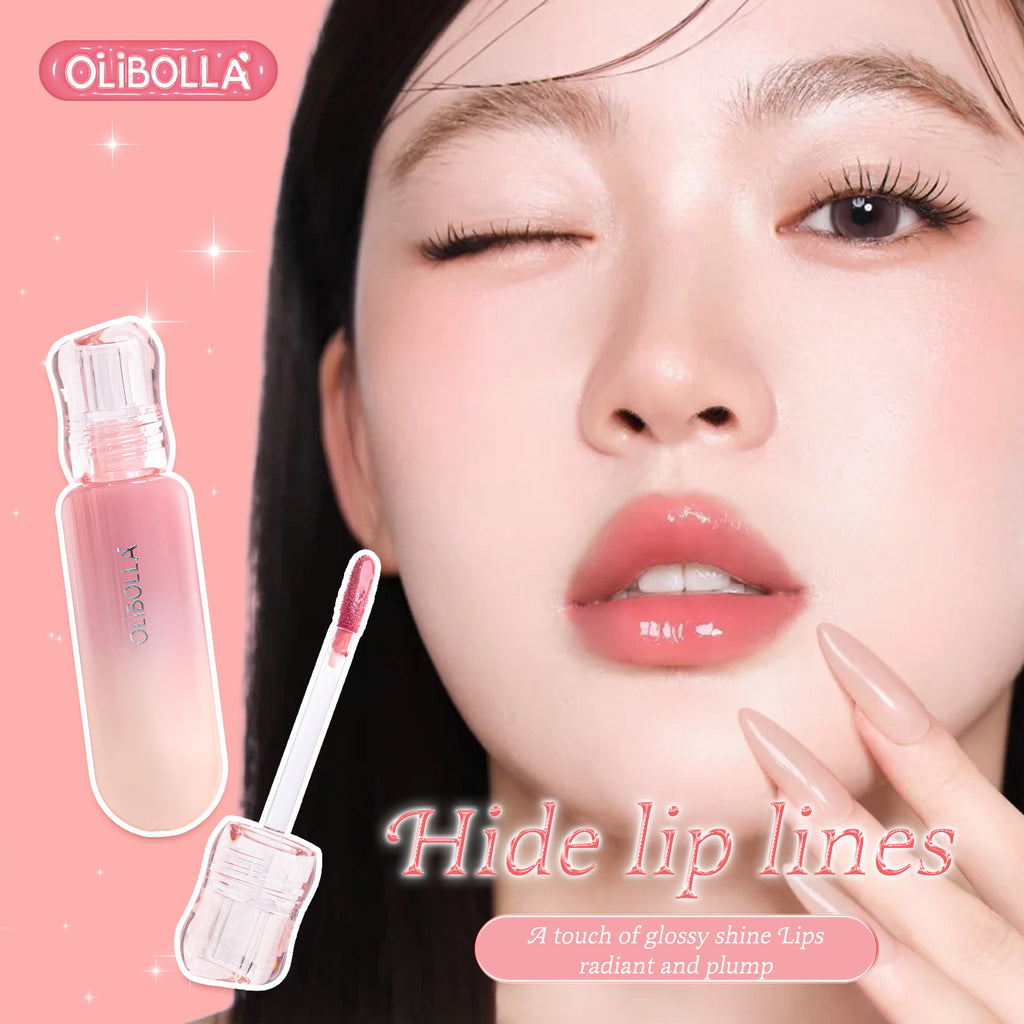 OLIBOLLA 6 Colors Mirror Gloss Lip Glaze Non-stick Cup