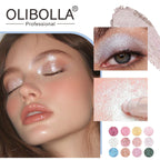 OLIBOLLA 12 Colors Highlight Eyeshadow Pen Shimmer Jelly Eyeshadow Stick