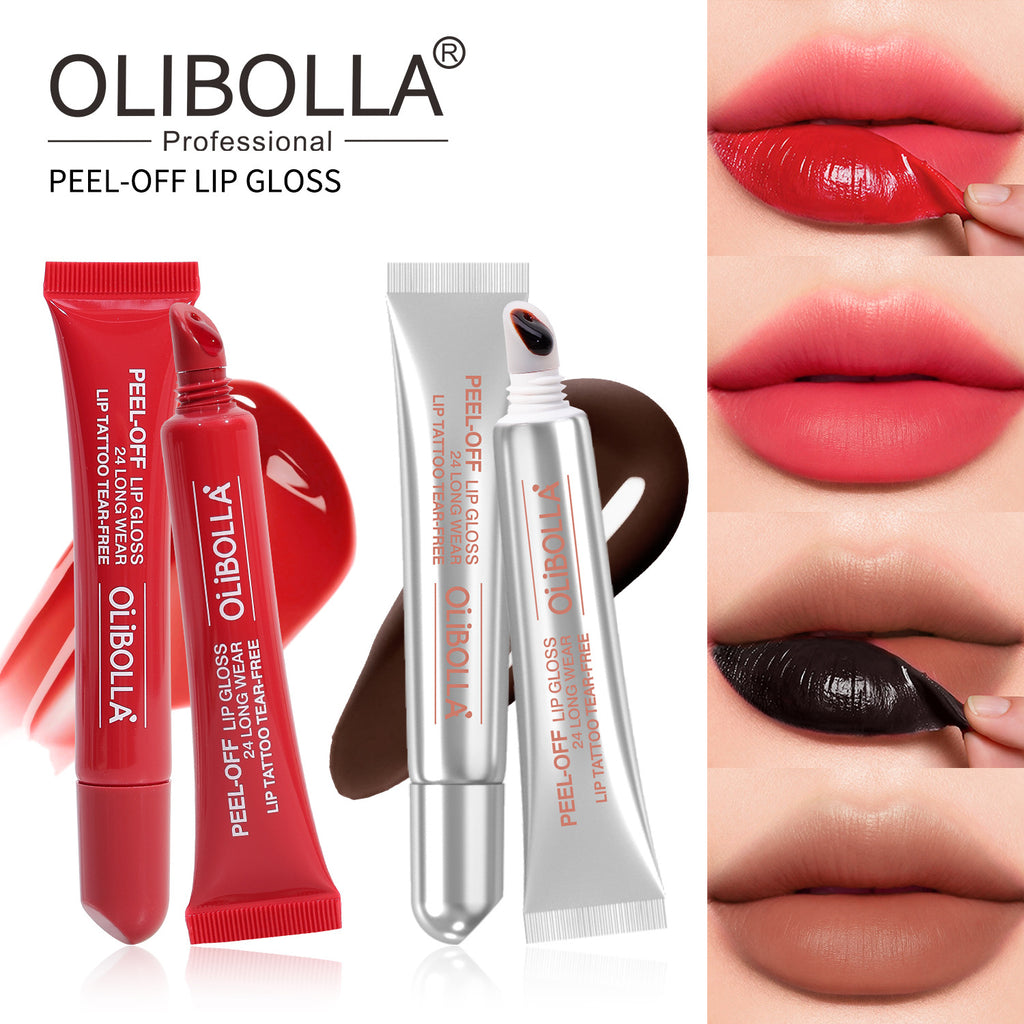 OLIBOLLA Peel-off Lip Tint Waterproof Long-lasting Matte Lip Gloss