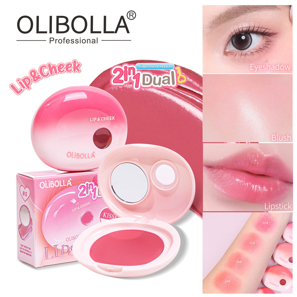 OLIBOLLA 2-in-1 Blush & Lip Cream Dual Use