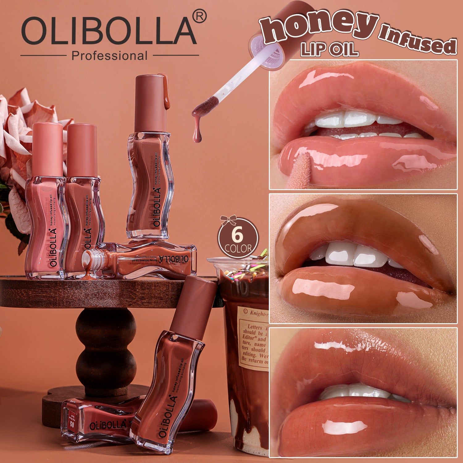 OLIBOLLA Ice Cream Flavor Lip Oil & Gloss