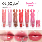OLIBOLLA Rabbit Jelly Mirror Lip Gloss Non-stick Fade-proof