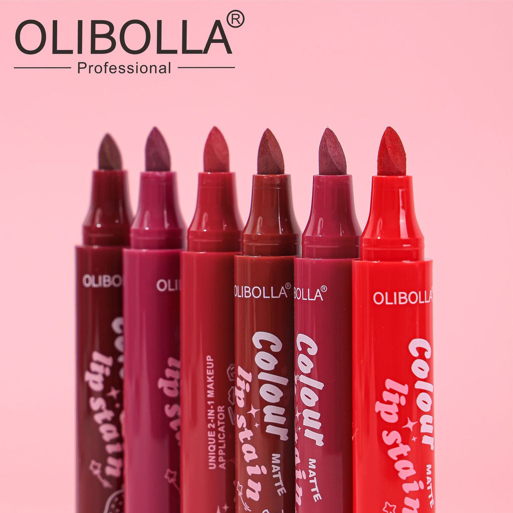 OLIBOLLA 6 Colors Matte Lip Liner Lipstick Long Lasting No Fade