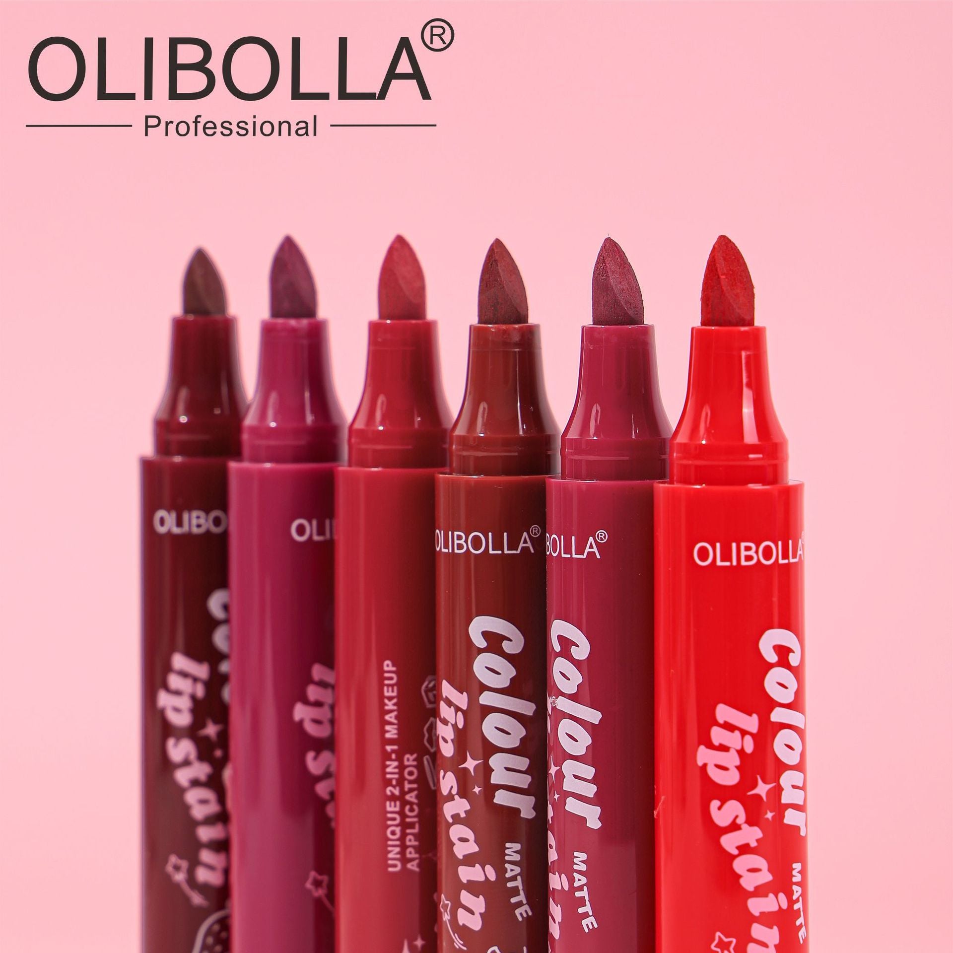 OLIBOLLA 6 Colors Matte Lip Liner Lipstick Long Lasting No Fade