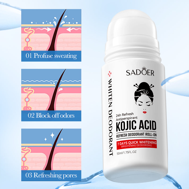 SADOER Kojic Acid Whitening Deodorant Antiperspirant Roll-On 50ml