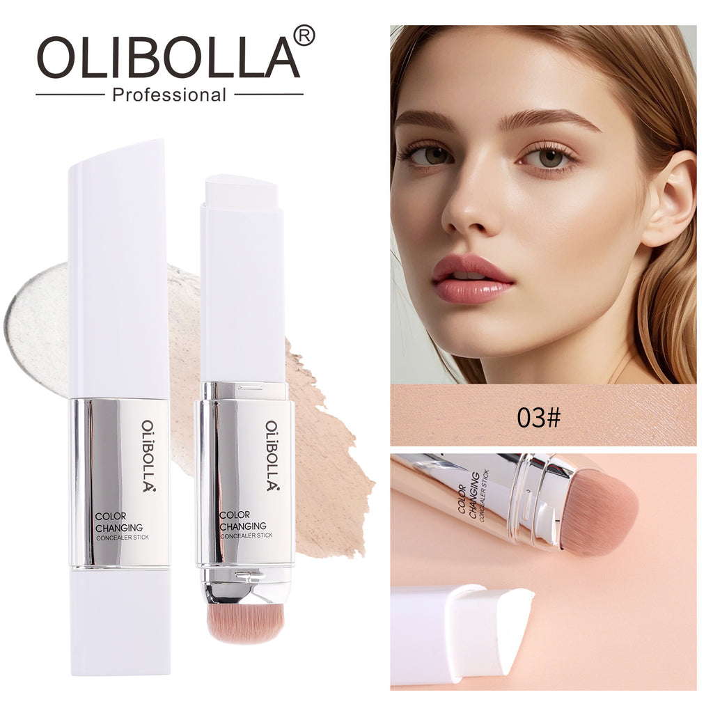 Color Changing Triangle Foundation Stick, Dual-ended Concealer
