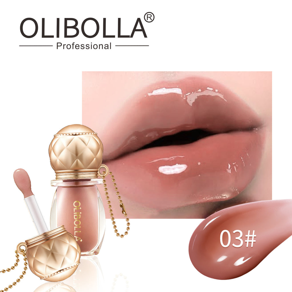 OLIBOLLA Retro Round Lip Gloss 6 Colors Hydrating Plumping
