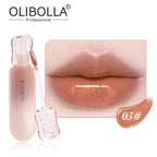 OLIBOLLA 6 Colors Mirror Gloss Lip Glaze Non-stick Cup