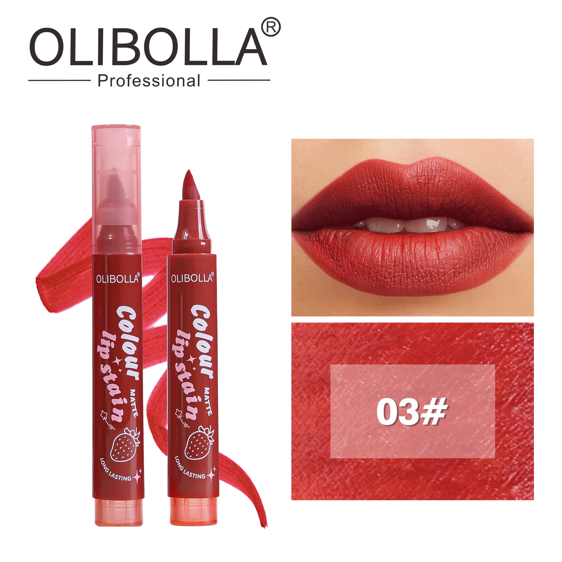 OLIBOLLA 6 Colors Matte Lip Liner Lipstick Long Lasting No Fade