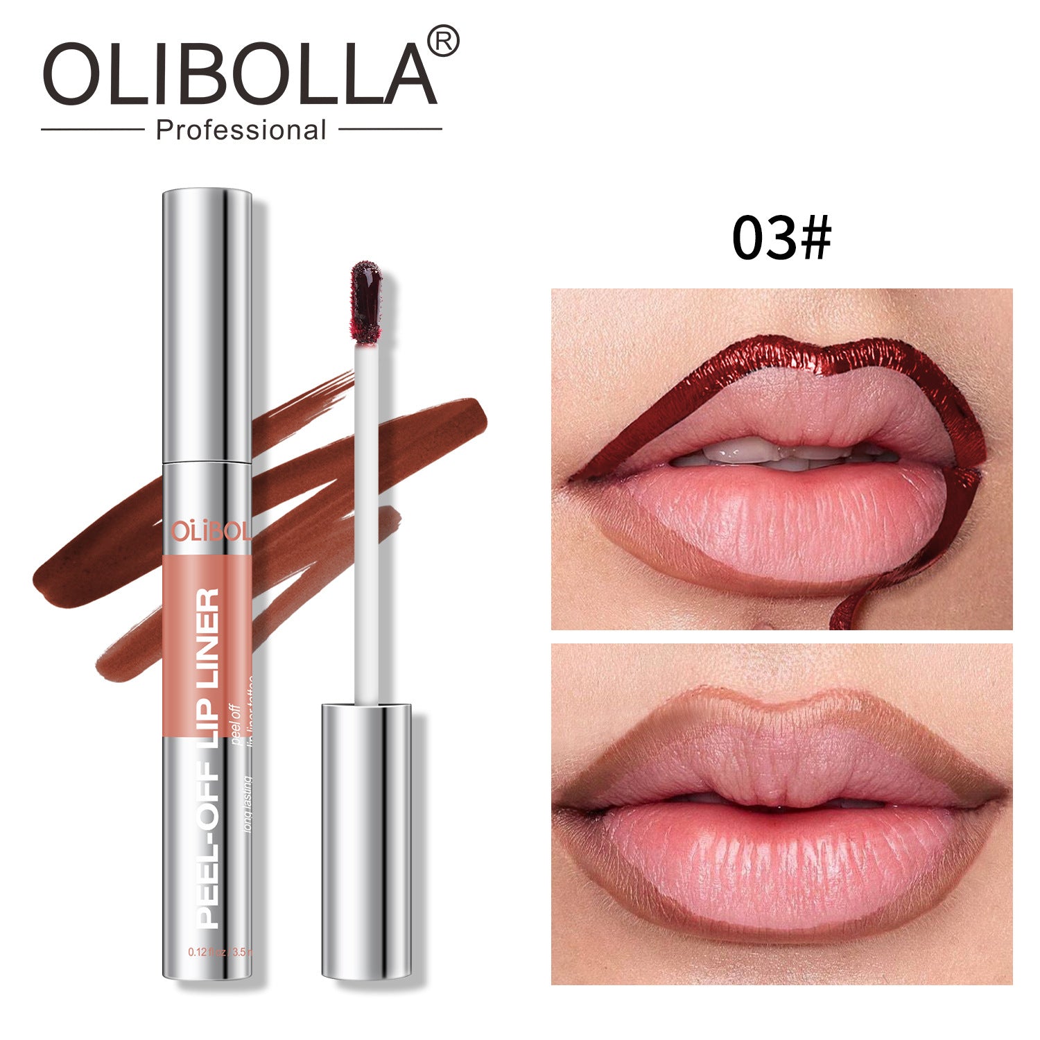 Olibolla 8 Colors Matte Lip Gloss Long-lasting Lip Liner