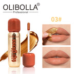 OLIBOLLA Matte Gold Peel-off Lip Liner Gloss Waterproof Long-lasting
