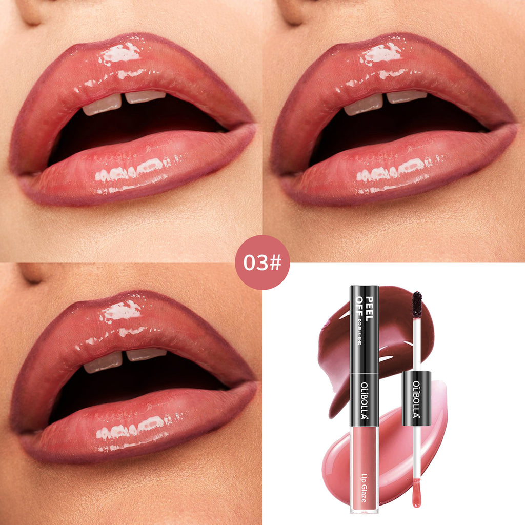 OLIBOLLA Double-ended Peel-off Lip Gloss Waterproof Long-lasting Lip Liner