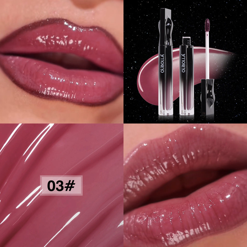 OLIBOLLA Mirror Hydrating Lip Glaze, Cup-proof & Waterproof