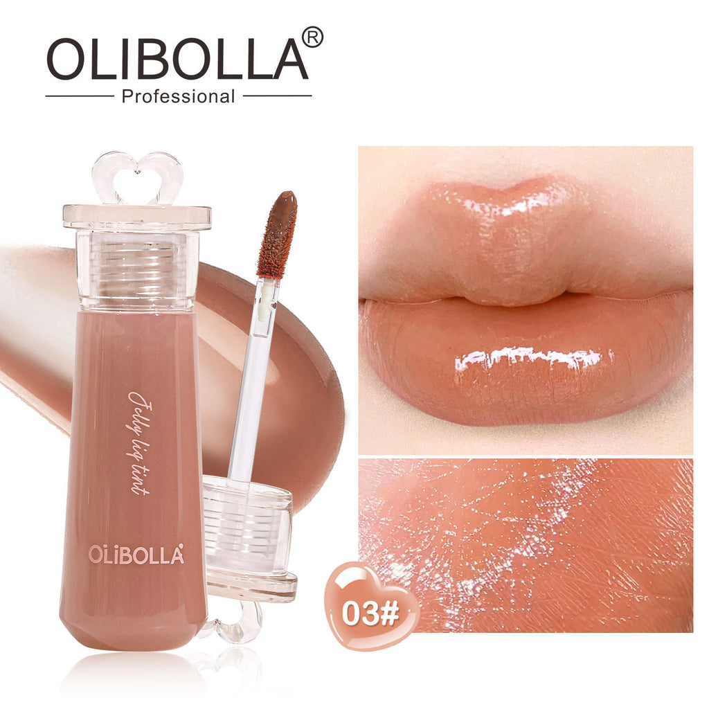 Jelly Glossy Lip Glaze Color-lock Non-stick Cup Moisturizing Glass Lip Gloss