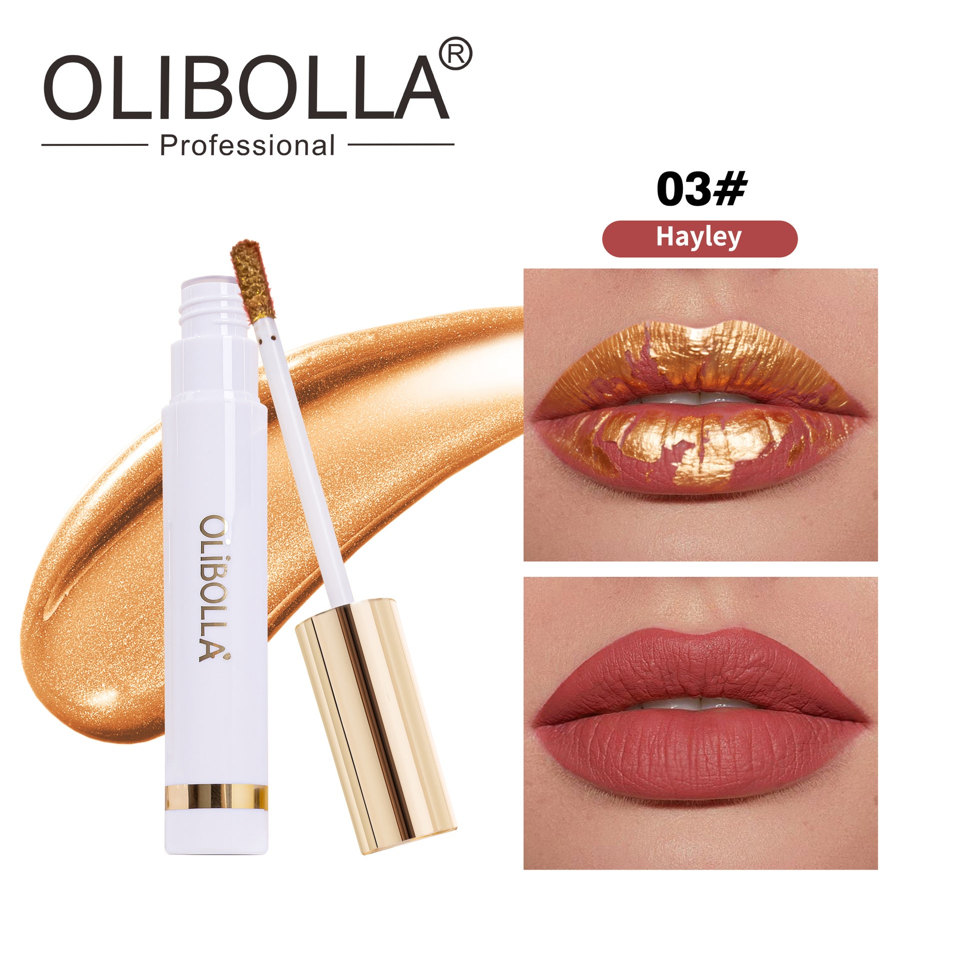 24K Gold Peel-off Lip Mask Tint Long-lasting Non-stick Lip Glaze