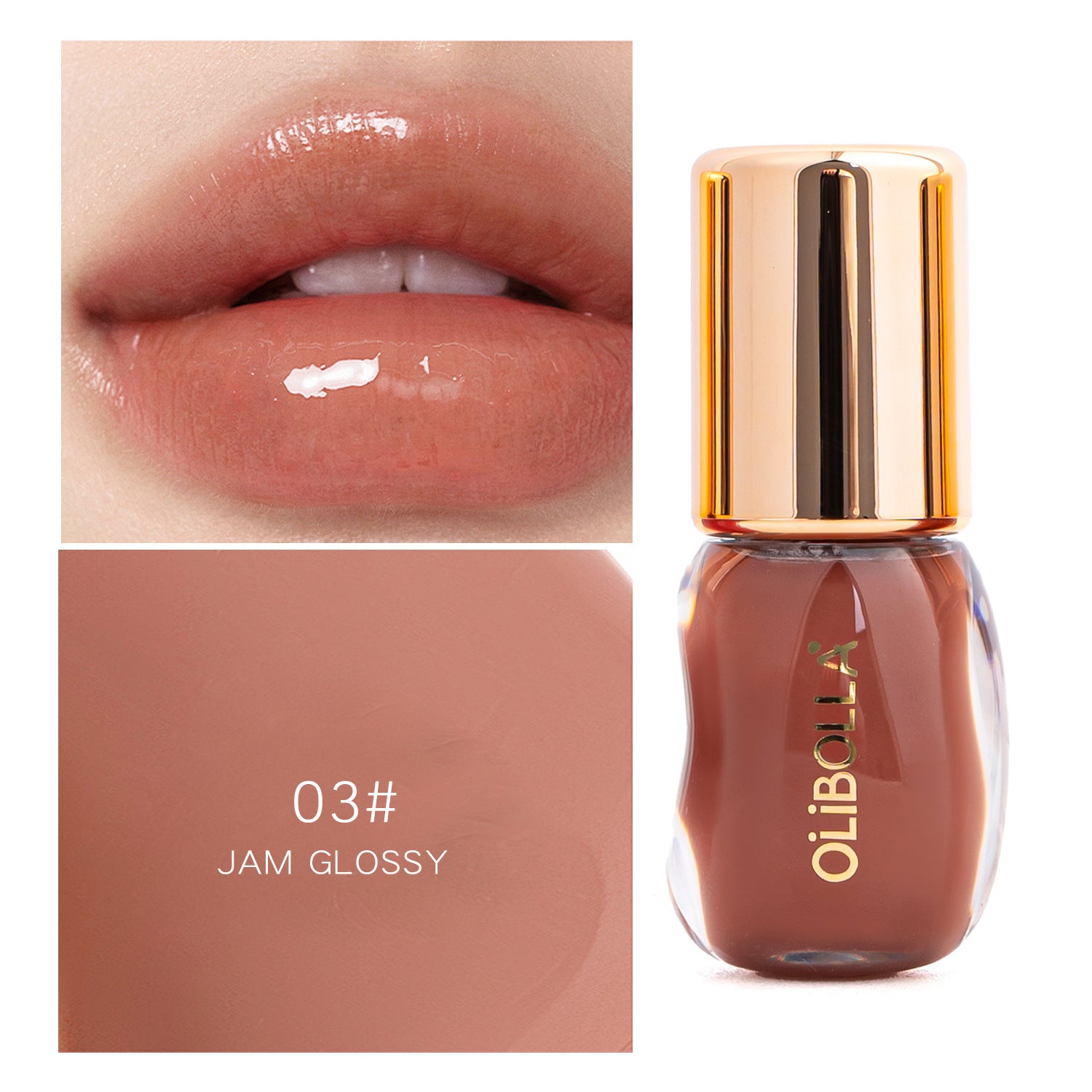 OLIBOLLA Jelly Lip Gloss Hydrating Plumping Lip Oil Makeup