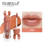 OLIBOLLA Rabbit Jelly Mirror Lip Gloss Non-stick Fade-proof