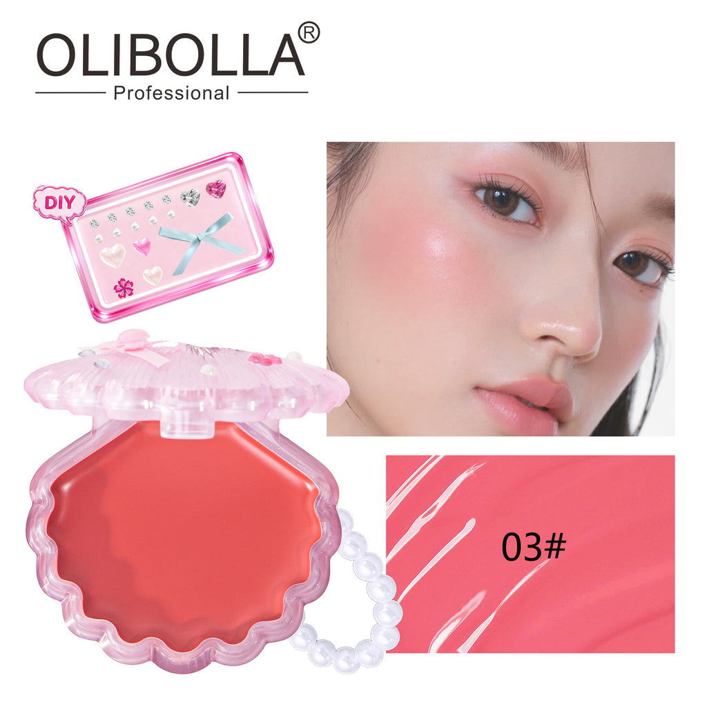OLIBOLLA Shell Blush Balm, Multi-Use Lip & Cheek