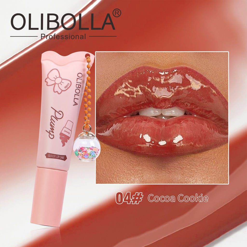 OLIBOLLA Ice Cream Lip Balm With Pendant Long Lasting Hydration