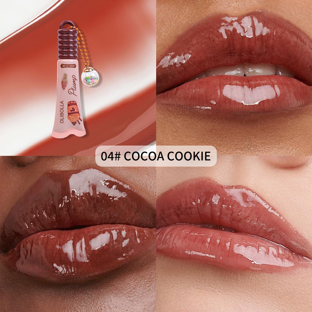 OLIBOLLA Glossy Mirror Lip Balm Long Lasting Moisturizing Non-stick Cup Lip Color