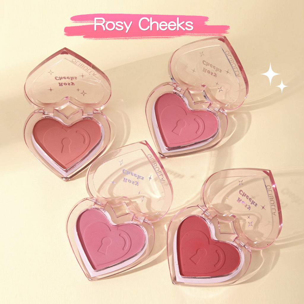 OLIBOLLA Heart Blush & Contour Palette, No Fallout, Warm Tone Blush