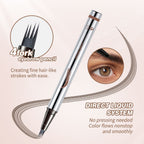 OLIBOLLA Four-Fork Liquid Eyebrow Pencil, Long-Lasting, Smudge-Proof, Waterproof & Sweat-Proof Brow Gel