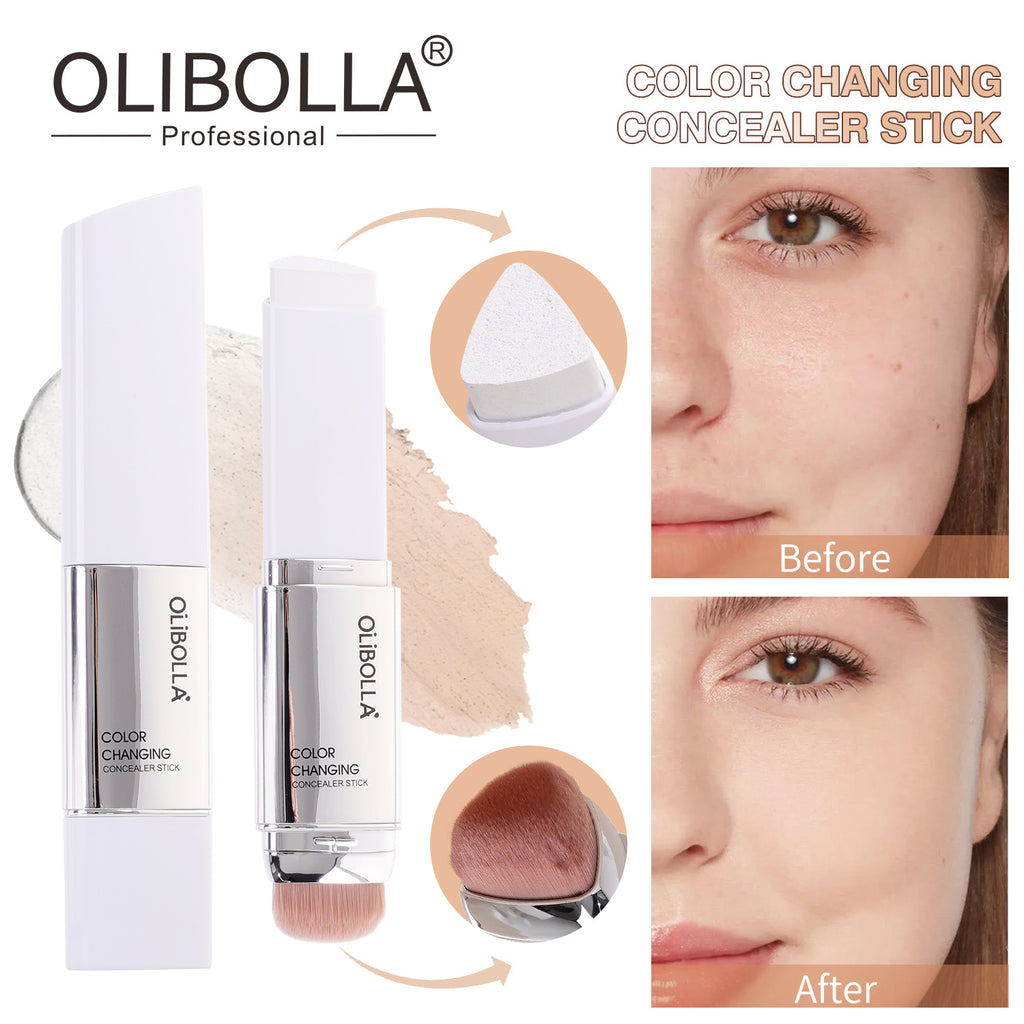 Color Changing Triangle Foundation Stick, Dual-ended Concealer