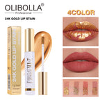 24K Gold Peel-off Lip Mask Tint Long-lasting Non-stick Lip Glaze