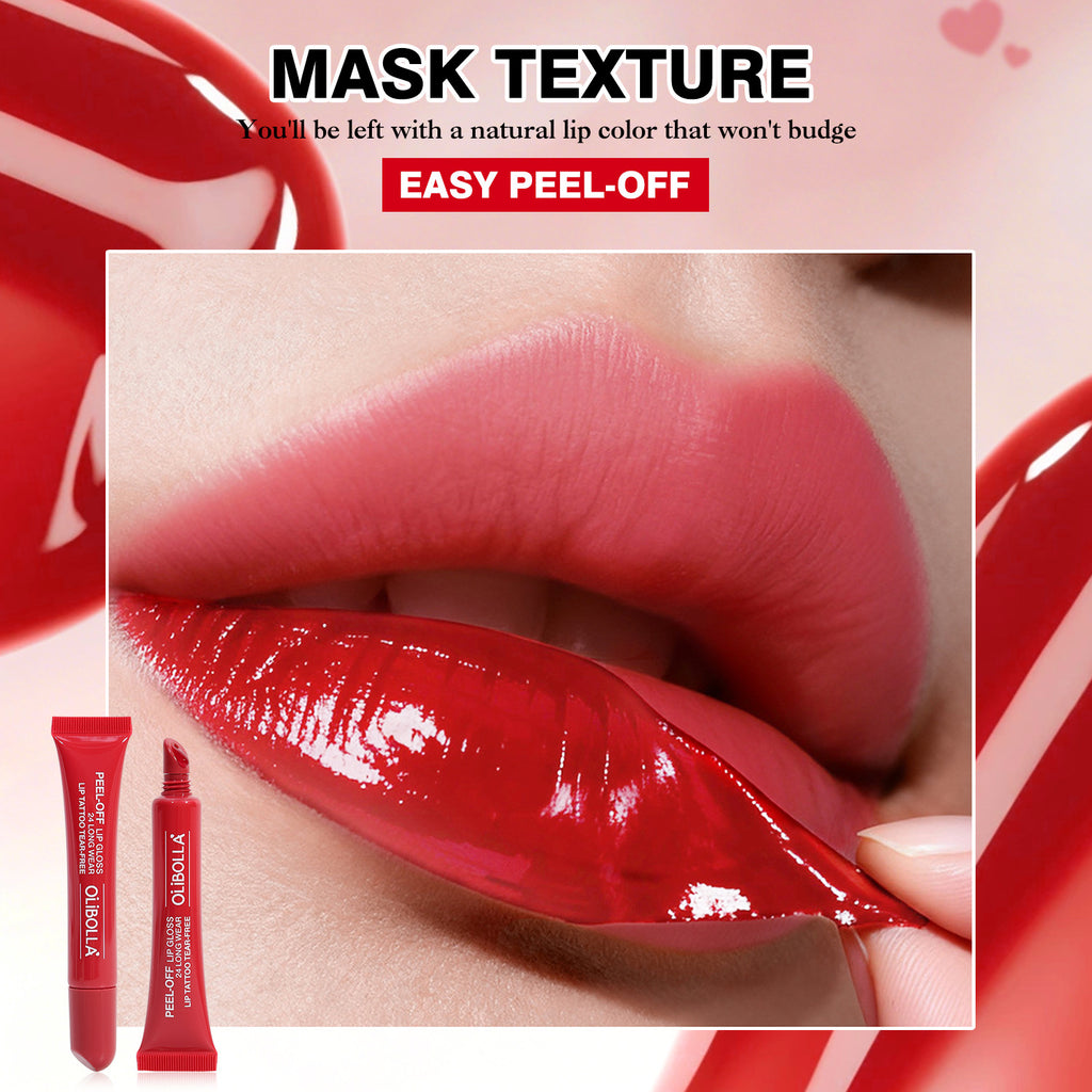 OLIBOLLA Peel-off Lip Tint Waterproof Long-lasting Matte Lip Gloss